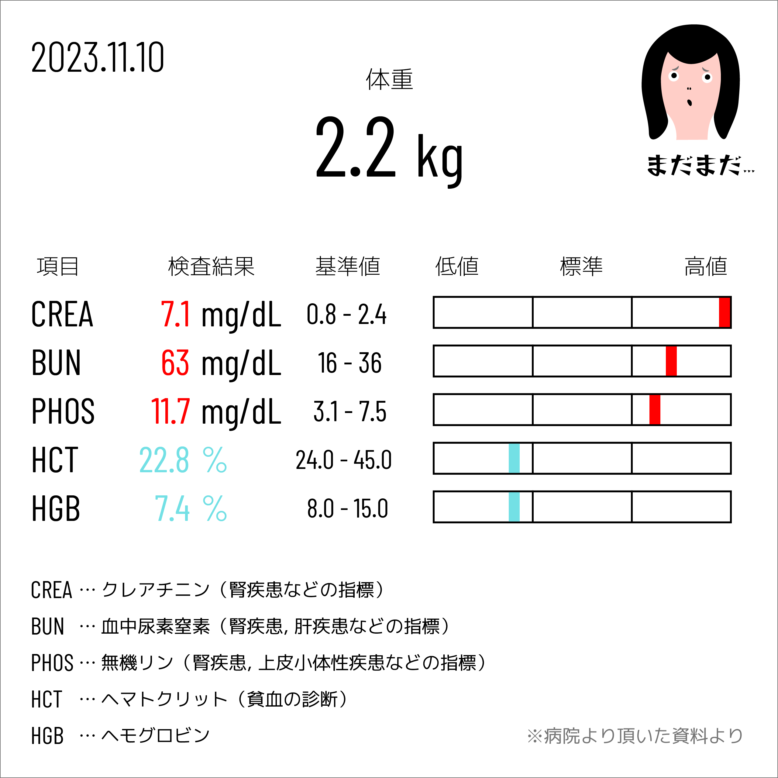 血液検査 2023.11.10